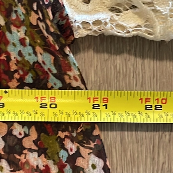 Judith March Anthropologie Women Cardigan Medium Lace Crochet Longline Floral - Picture 12 of 14